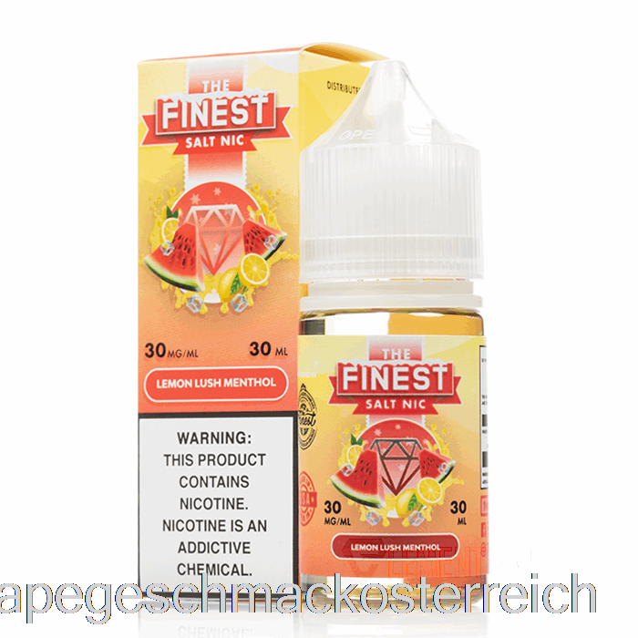 Lemon Lush Menthol – The Finest Candy Edition Salt Nic – 30 Ml, 30 Mg Vape-Geschmack